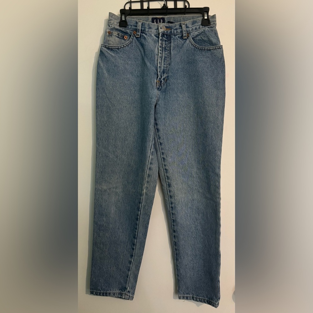 Gap Women Sz 10 Ankle Jeans Reverse Fit Slim High Rise Denim 100% Cotton Vintage